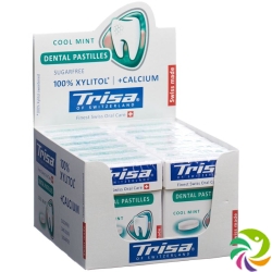 Trisa Dental Pastille Display Fresh Mint 12 Stück