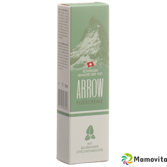 Arrow Fusscreme Belebend Zitronenmelisse Tube 65ml buy online