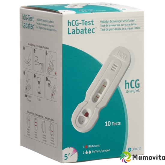 hCG test Labatec blood test pregnancy Professional Kit 10 pcs buy online