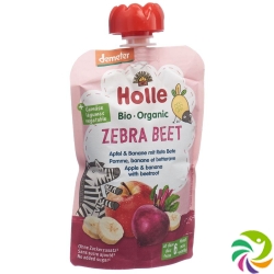 Holle Zebra Beet - Pouchy apple banana beetroot 100 g