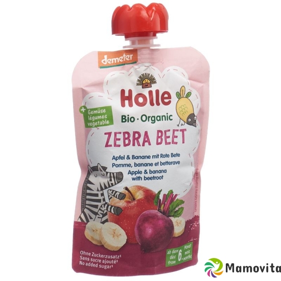 Holle Zebra Beet - Pouchy apple banana beetroot 100 g buy online