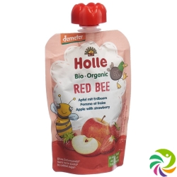 Holle Red Bee Pouchy Apple Strawberry 100g