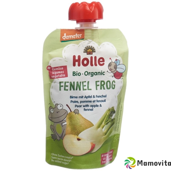 Holle Fennel Frog - Pouchy pear apple fennel 100g buy online