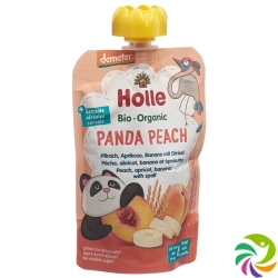 Holle Panda Peach - Pouchy peach apricot and banana with Spelled 100 g