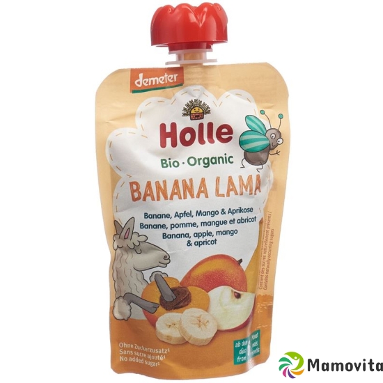 Holle Banana Lama Pouchy Banana Apple Mango Apricot 100g buy online