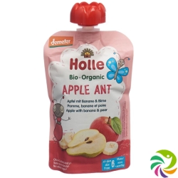 Holle Apple Ant Pouchy Apple Banana Pear 100g