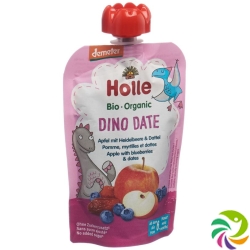 Holle Dino Date Pouchy Apple Blueberry & Date 100g