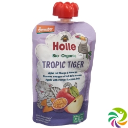 Holle Tropic Tiger Pouchy Apple, Mango & Passion Fruit 100g