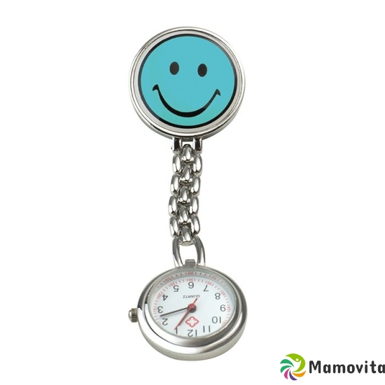 Sundo Schwestern-Uhr Smiley 9cm Hellbl M Clip Batt buy online