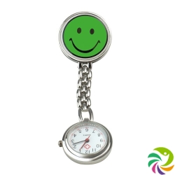 Sundo Schwestern-Uhr Smiley 9cm Grün M Clip Batt