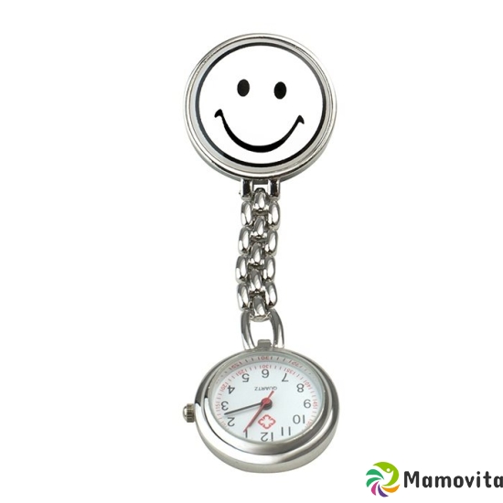 Sundo Schwestern-Uhr Smiley 9cm Weiss M Clip Batt buy online