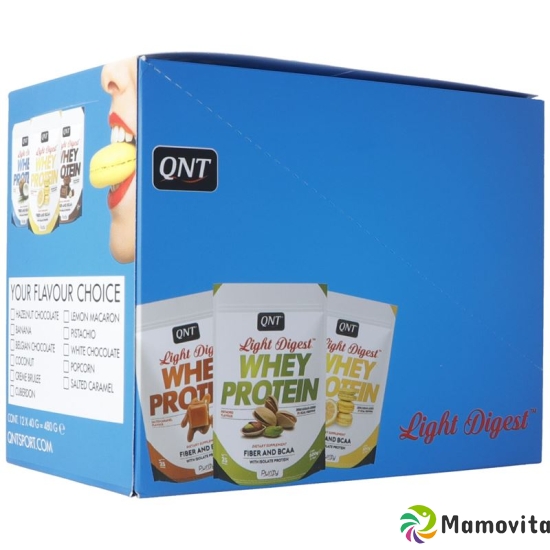 Qnt Light Digest Whey Protein Displ Mix Box 18x 40g buy online