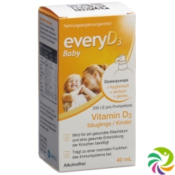 Everyd3 Baby 200 Ie Säuglinge/kinder O Alk 40ml