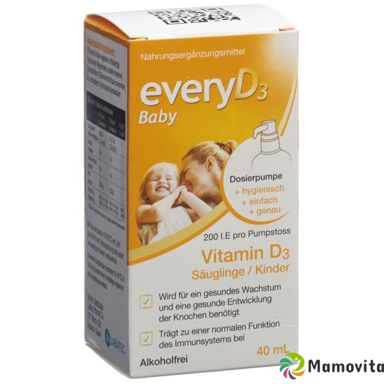 Everyd3 Baby 200 Ie Säuglinge/kinder O Alk 40ml buy online