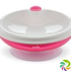 Nuvita warming plate with suction cup pink