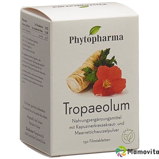 Phytopharma Tropaeolum Filmtabletten Dose 150 Stück buy online