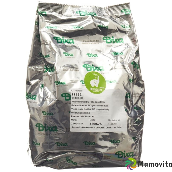 Dixa Rebenblätter Rot Bio Geschnitten 500g buy online