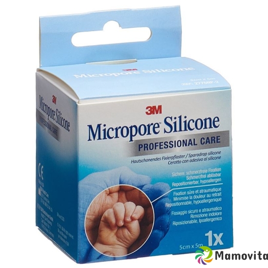 3M Micropore Silicone Adhesive Plaster 5cmx5m buy online