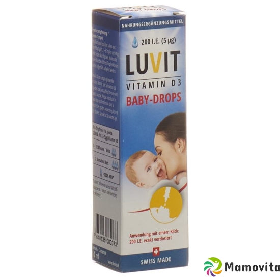 Luvit Vitamin D3 Baby-Drops Tropfflasche 10ml buy online