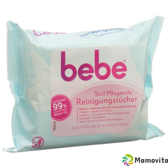 Bebe 5in1 Pflegende Reinigungstücher 25 Stück buy online