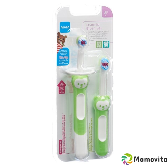 Mam Learn To Brush Set Zahnbürsten 5+m Neu buy online