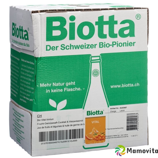 Biotta Vital Immun 6 bottle 5dl buy online