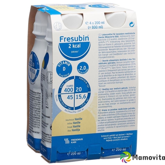 Fresubin 2 Kcal Drink Vanille Neu 4 Flasche 200ml buy online