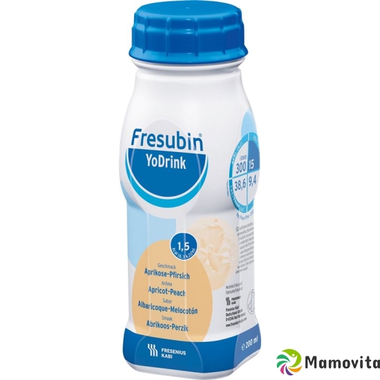 Fresubin Yodrink Aprikose-Pfirsi 4 Flatcap 200ml buy online