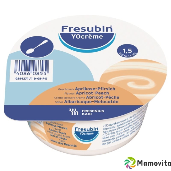 Fresubin Yocreme Aprikose-Pfirsich Neu 4x 125g buy online