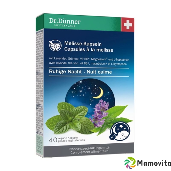 Dr. Dünner Melissa Calm Night Capsules 40 pieces buy online