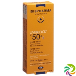 Isis Pharma Uveblock Fluide Teinte SPF 50+ Tube 40ml