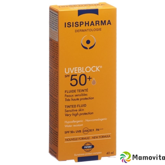 Isis Pharma Uveblock Fluide Teinte SPF 50+ Tube 40ml buy online