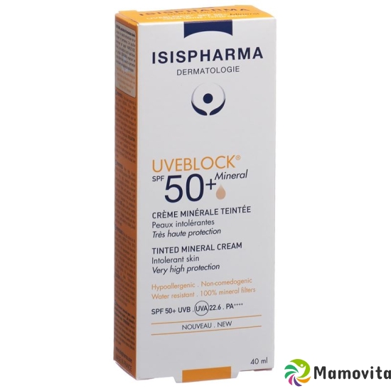 Isis Pharma Uveblock Mineral Teinte SPF 50+ 40ml buy online