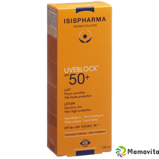 Isis Pharma Uveblock Lait SPF 50+ Tube 100ml buy online