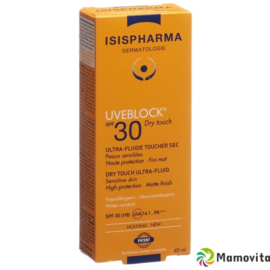 Isis Pharma Uveblock Dry Touch SPF 30 Tube 40ml buy online