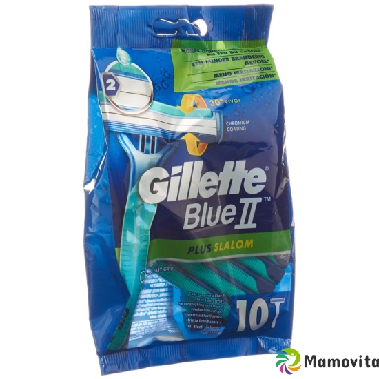 Gillette Blue II Plus Slalom disposable razors 10 pcs buy online