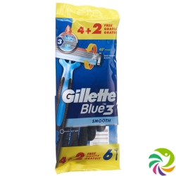 Gillette Blue 3 Smooth disposable razors 6 pcs