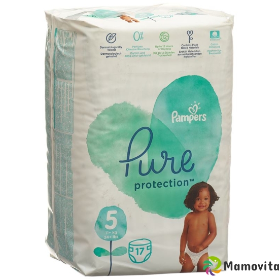 Pampers Pure Prot Grösse 5 11+kg Junior Tragepa 17 Stück buy online