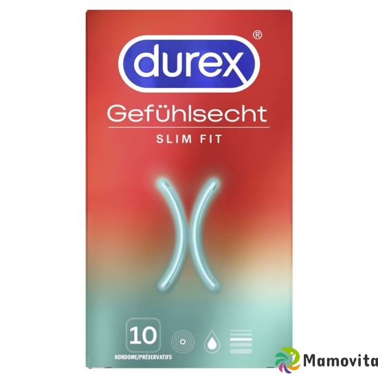 Durex Gefuehlsecht Slim Fit Präservativ 10 Stück buy online