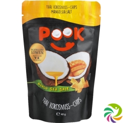 Pook Thai Kokosnuss-Chips Mango Beutel 40g