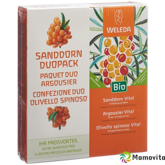 Weleda Sanddorn Vital Sirup Duo 2x 250ml buy online