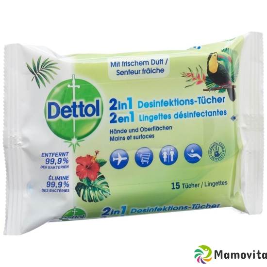 Dettol 2in1 Desinfektions-tücher 15 Stück buy online