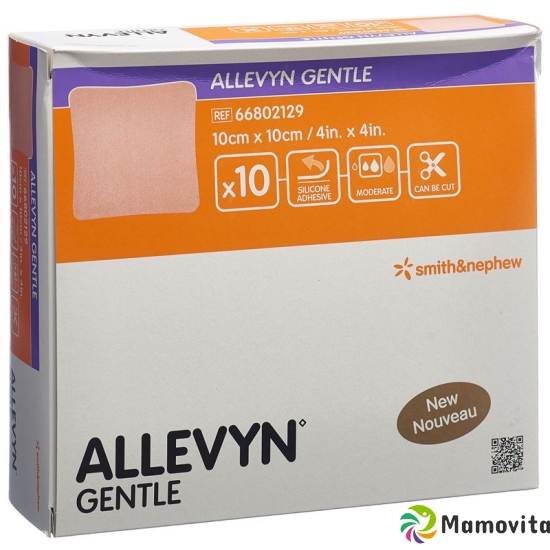 Allevyn Gentle Wundverband 10x10cm 10 Stück buy online