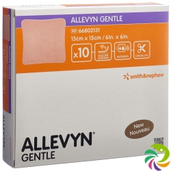 Allevyn Gentle Wundverband 15x15cm 10 Stück