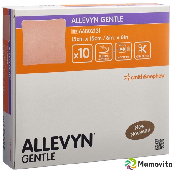 Allevyn Gentle Wundverband 15x15cm 10 Stück buy online