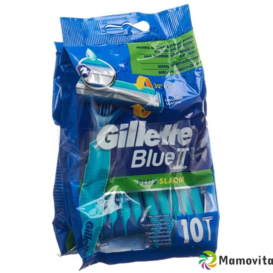 Gillette Blue II Plus disposable razor Slalom 2x 10 pieces buy online