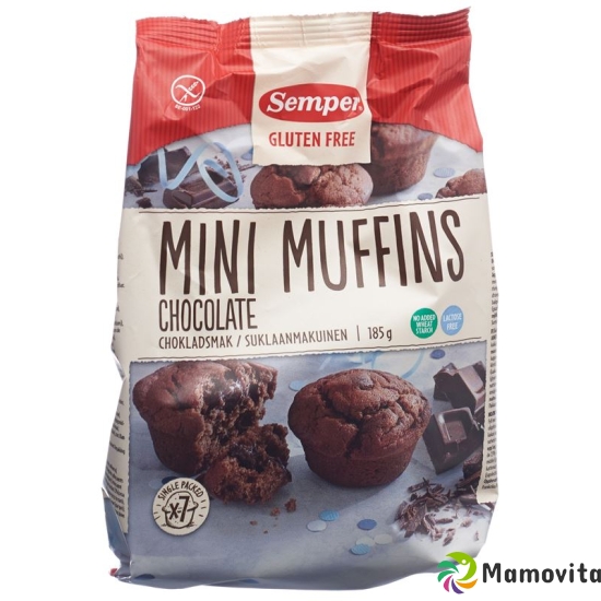 Semper Mini Muffins Schokolade Beutel 185g buy online