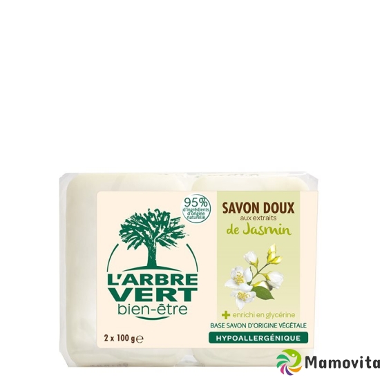 L'Arbre Vert Öko Seife Bio Jasmin Fr 2x 100g buy online