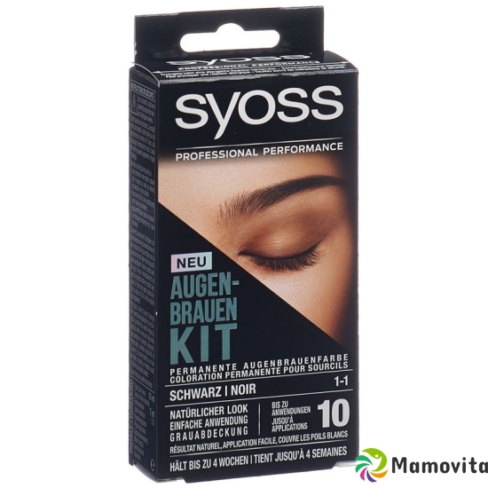 Syoss Augenbrauen-Kit Schwarz 10ml buy online