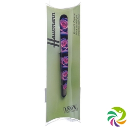 Hausmann Tweezers Slanted Roses Purple Design Roses